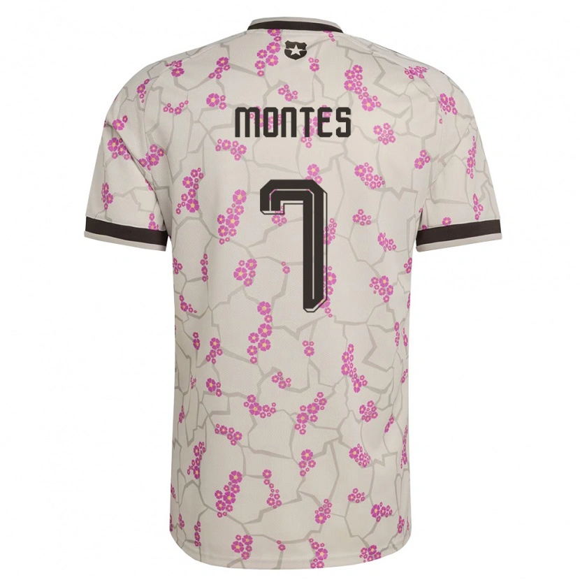 Danxen Hombre Camiseta Chile Clemente Montes #7 Blanco Púrpura 2ª Equipación 26-28 La Camisa México