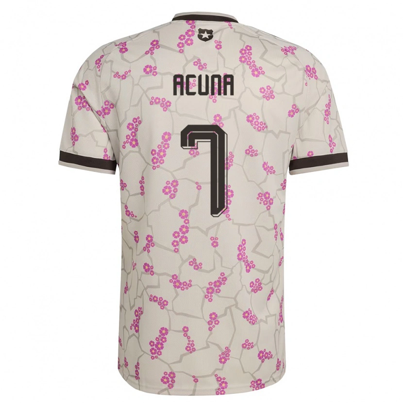 Danxen Hombre Camiseta Chile Yenny Acuña #7 Blanco Púrpura 2ª Equipación 26-28 La Camisa México
