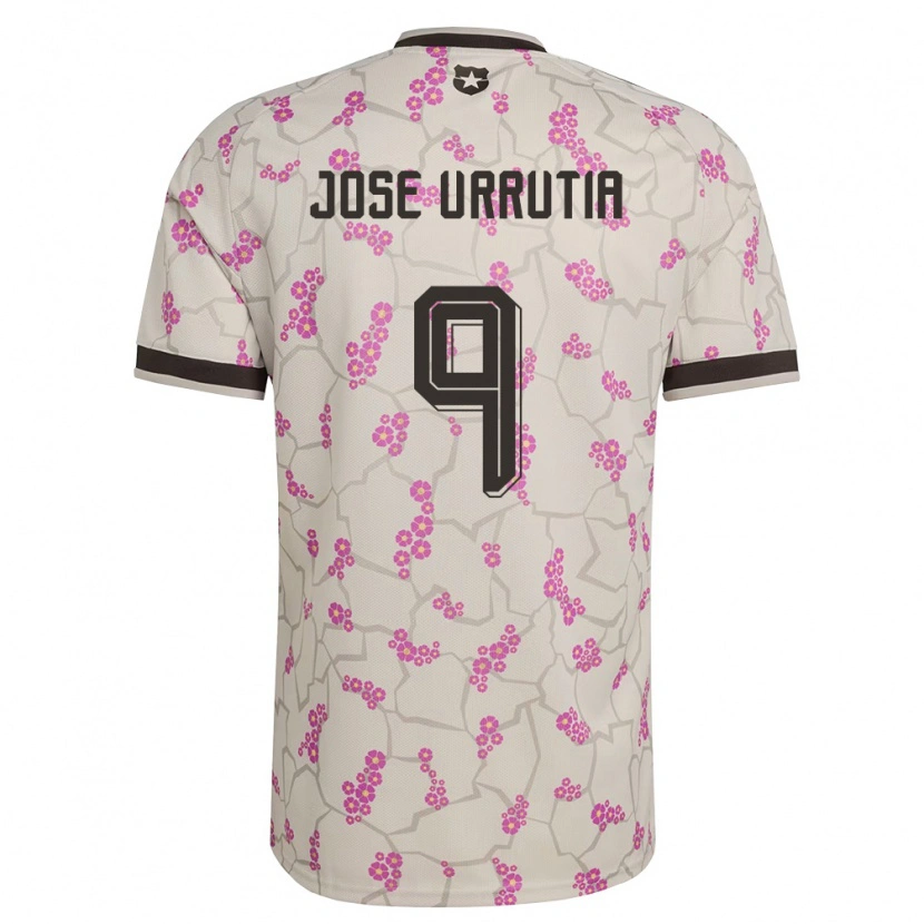 Danxen Hombre Camiseta Chile María José Urrutia #9 Blanco Púrpura 2ª Equipación 26-28 La Camisa México