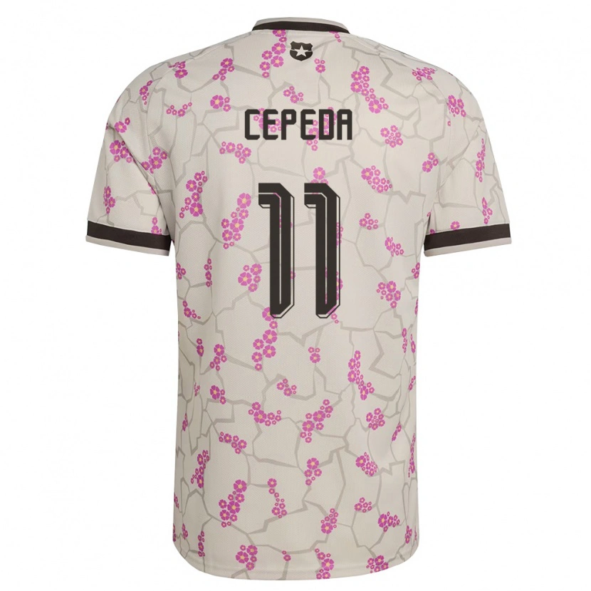 Danxen Hombre Camiseta Chile Lucas Cepeda #11 Blanco Púrpura 2ª Equipación 26-28 La Camisa México