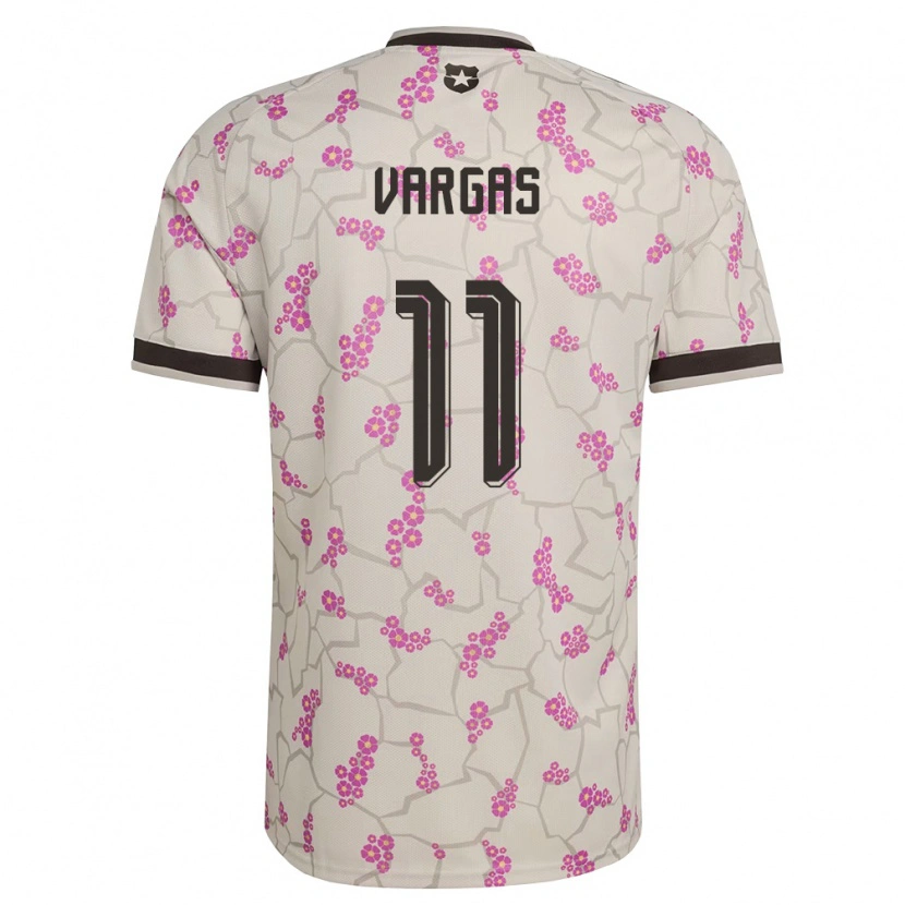 Danxen Hombre Camiseta Chile Eduardo Vargas #11 Blanco Púrpura 2ª Equipación 26-28 La Camisa México