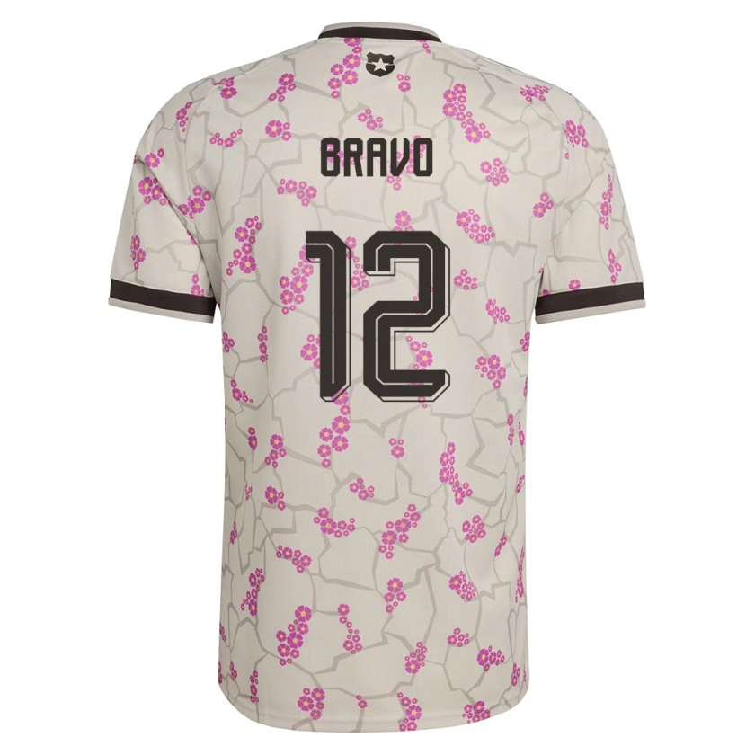 Danxen Hombre Camiseta Chile Christian Bravo #12 Blanco Púrpura 2ª Equipación 26-28 La Camisa México