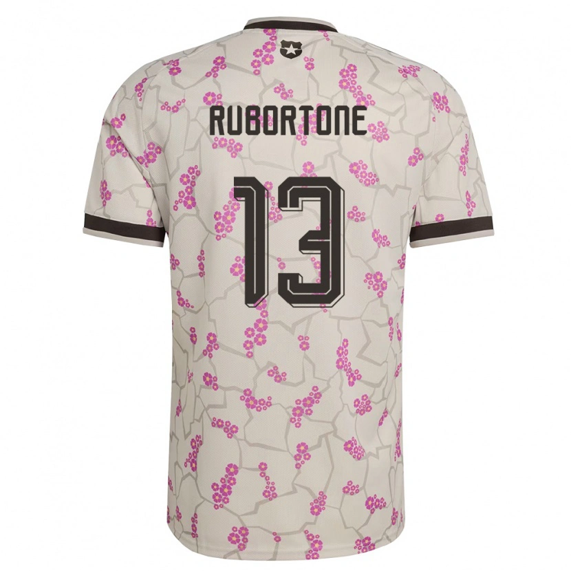 Danxen Hombre Camiseta Chile Giovanni Rubortone #13 Blanco Púrpura 2ª Equipación 26-28 La Camisa México