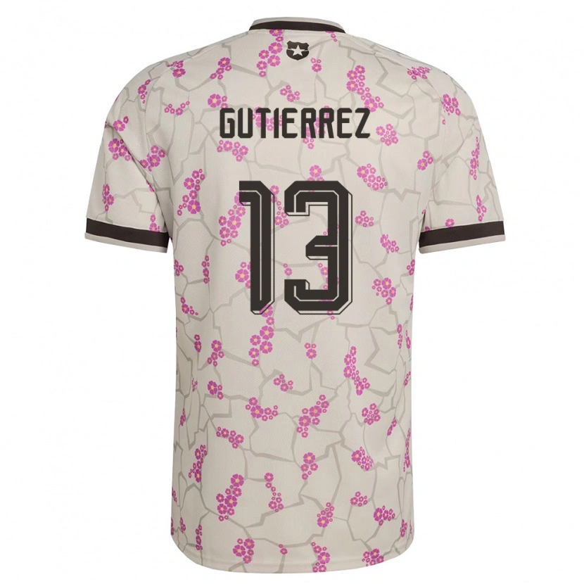 Danxen Hombre Camiseta Chile Daniel Gutiérrez #13 Blanco Púrpura 2ª Equipación 26-28 La Camisa México