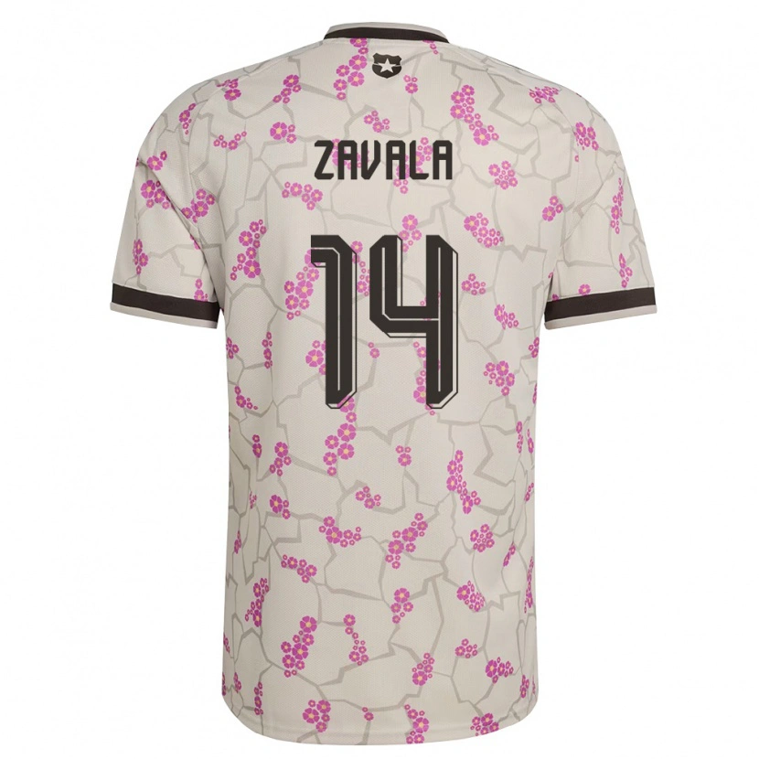 Danxen Hombre Camiseta Chile Cristián Zavala #14 Blanco Púrpura 2ª Equipación 26-28 La Camisa México