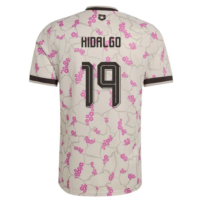 Danxen Hombre Camiseta Chile Vicente Hidalgo #19 Blanco Púrpura 2ª Equipación 26-28 La Camisa México