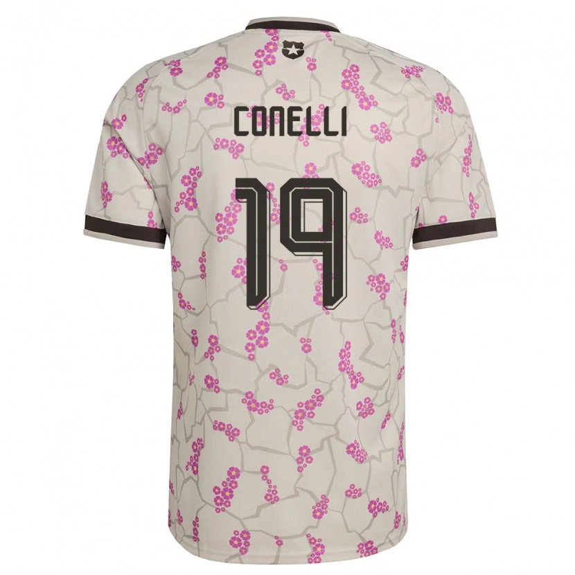 Danxen Hombre Camiseta Chile Vicente Conelli #19 Blanco Púrpura 2ª Equipación 26-28 La Camisa México