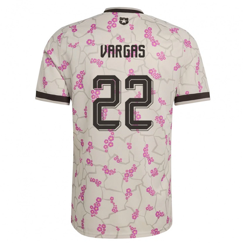 Danxen Hombre Camiseta Chile Diego Vargas #22 Blanco Púrpura 2ª Equipación 26-28 La Camisa México