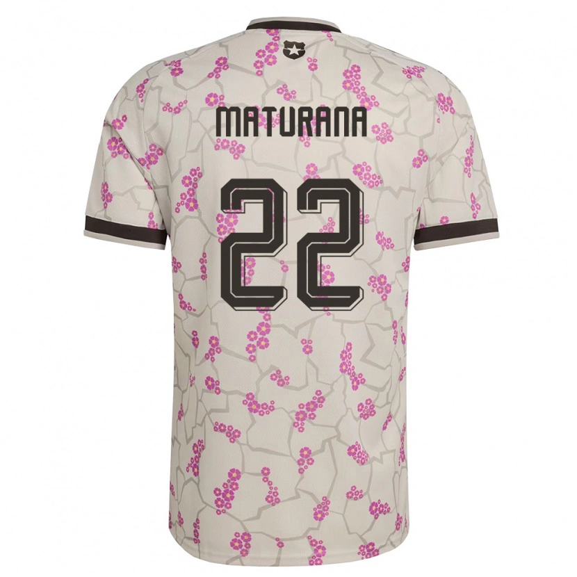 Danxen Hombre Camiseta Chile Martín Maturana #22 Blanco Púrpura 2ª Equipación 26-28 La Camisa México