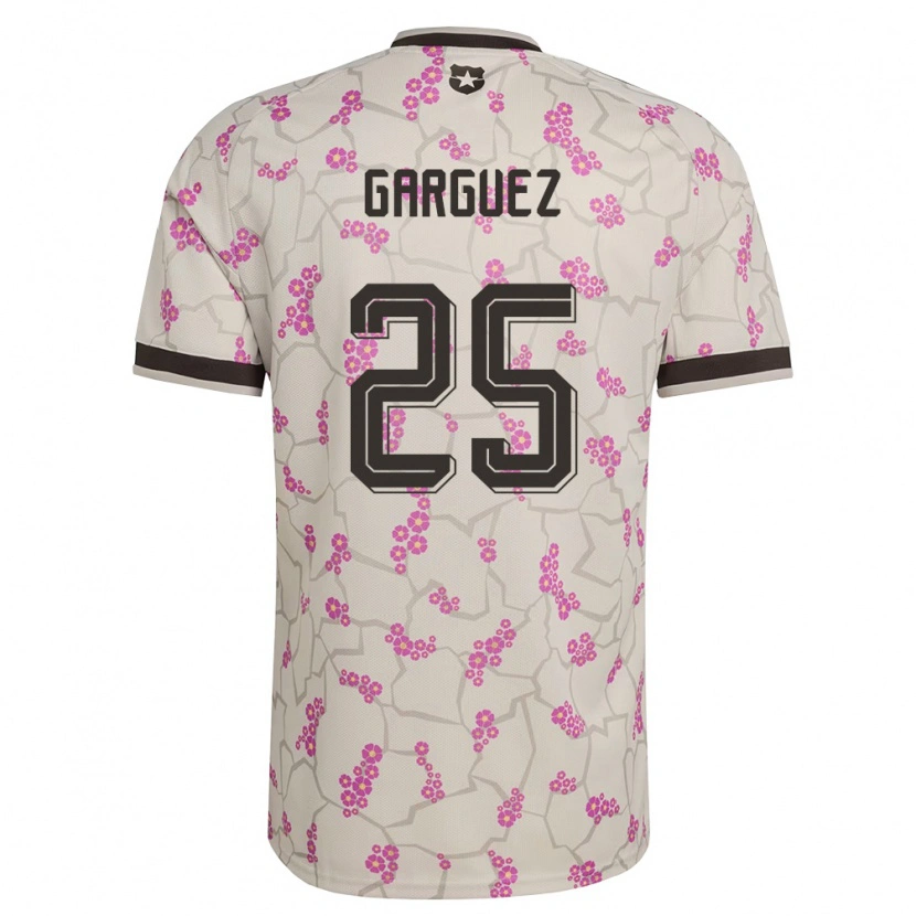 Danxen Hombre Camiseta Chile Ian Garguez #25 Blanco Púrpura 2ª Equipación 26-28 La Camisa México