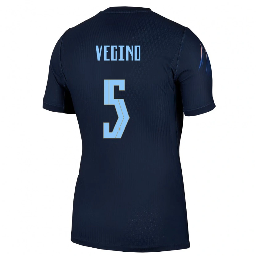 Danxen Hombre Camiseta Uruguay Matias Vecino #5 Negro Azul 2ª Equipación 26-28 La Camisa México