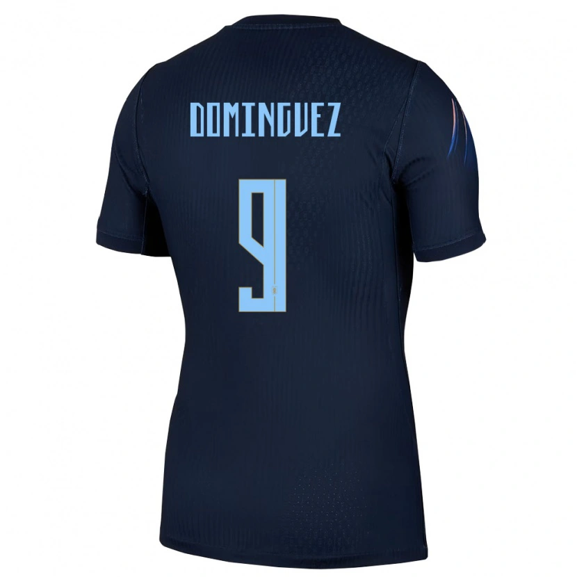 Danxen Hombre Camiseta Uruguay Facundo Dominguez #9 Negro Azul 2ª Equipación 26-28 La Camisa México