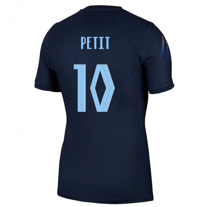 Danxen Hombre Camiseta Uruguay Gonzalo Petit #10 Negro Azul 2ª Equipación 26-28 La Camisa México