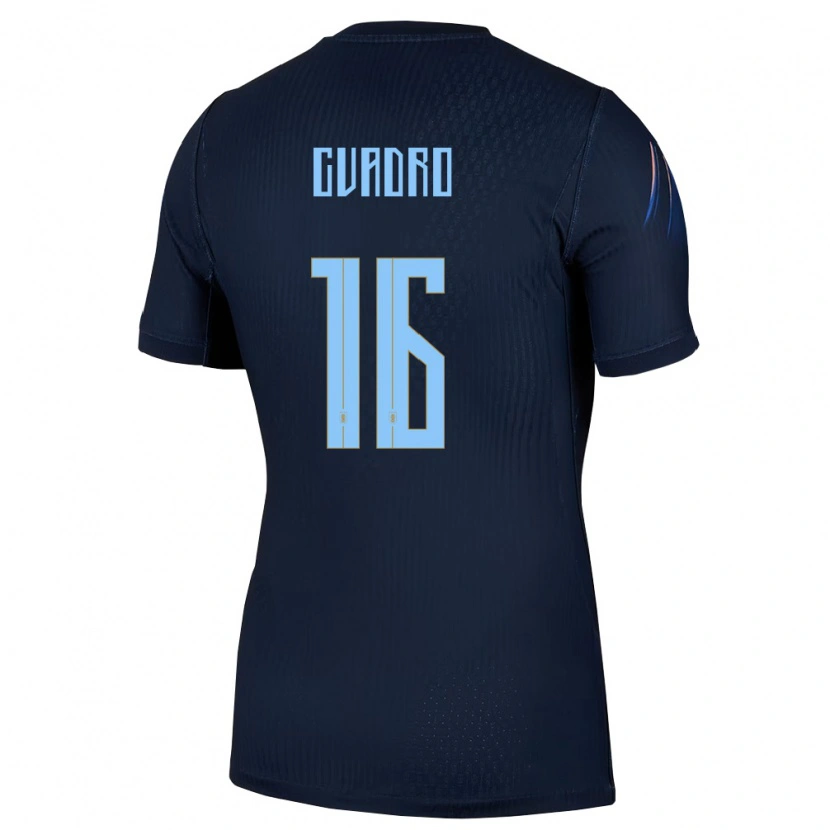 Danxen Hombre Camiseta Uruguay Alexis Cuadro #16 Negro Azul 2ª Equipación 26-28 La Camisa México