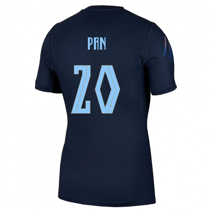 Danxen Hombre Camiseta Uruguay Gonzalo Pan #20 Negro Azul 2ª Equipación 26-28 La Camisa México