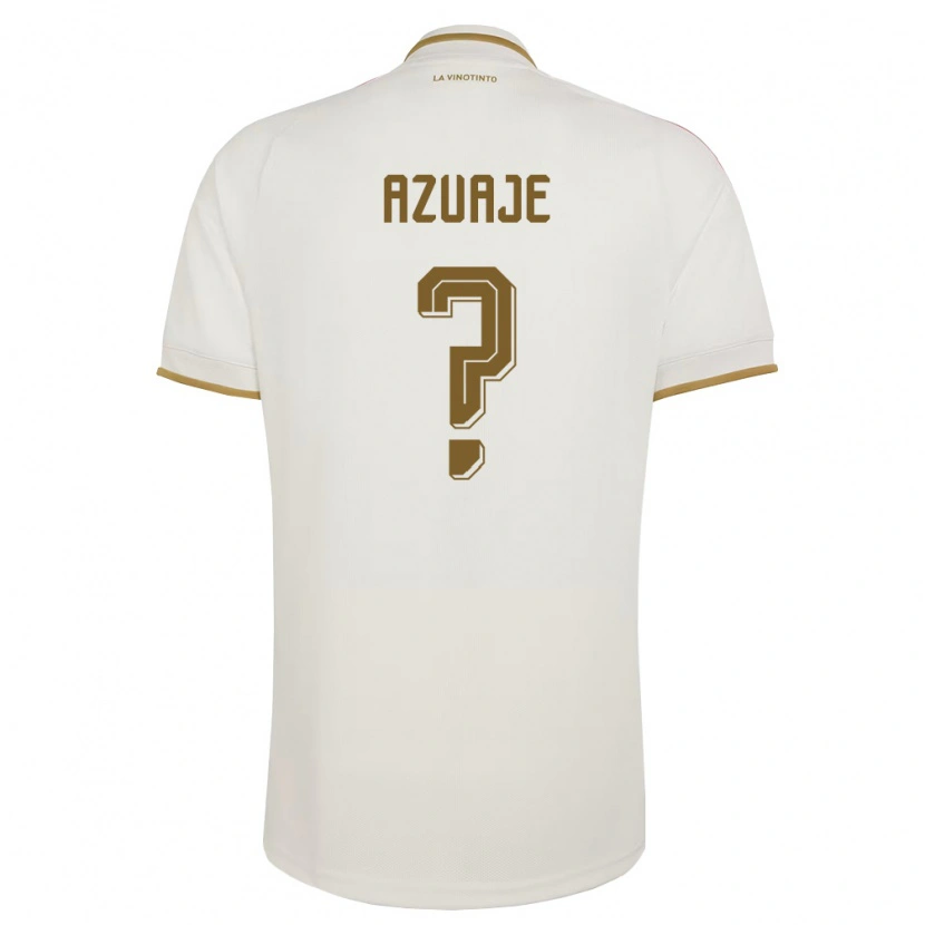 Danxen Hombre Camiseta Venezuela Ángel Azuaje #0 Marfil Amarillo 2ª Equipación 26-28 La Camisa México