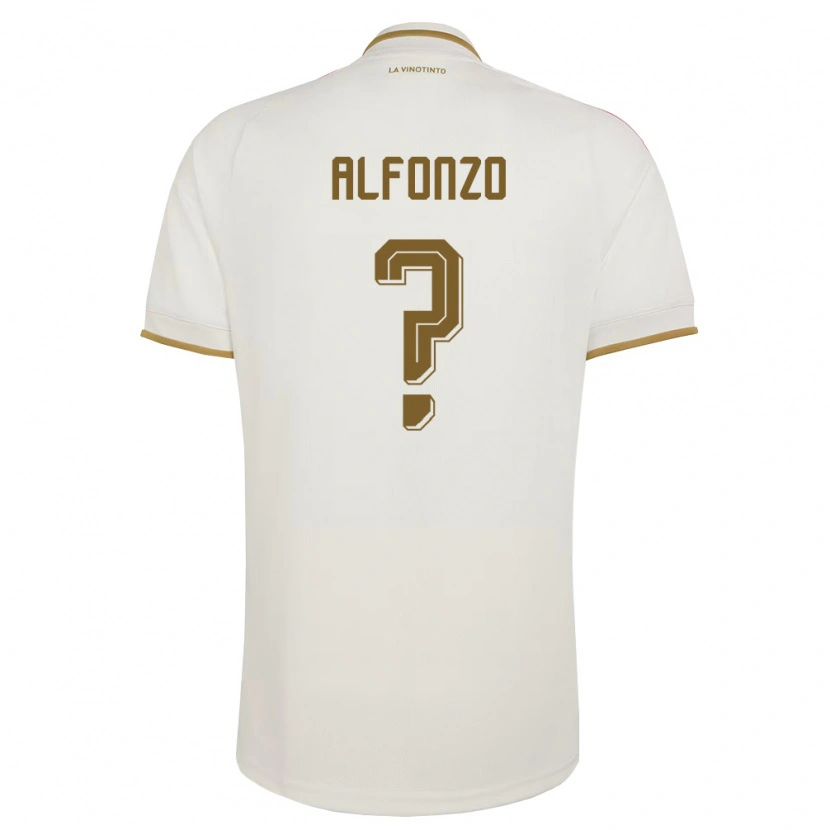 Danxen Hombre Camiseta Venezuela Delvin Alfonzo #0 Marfil Amarillo 2ª Equipación 26-28 La Camisa México