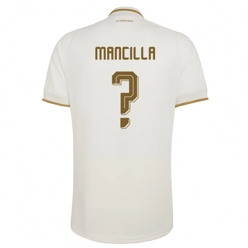Danxen Hombre Camiseta Venezuela John Mancilla #0 Marfil Amarillo 2ª Equipación 26-28 La Camisa México