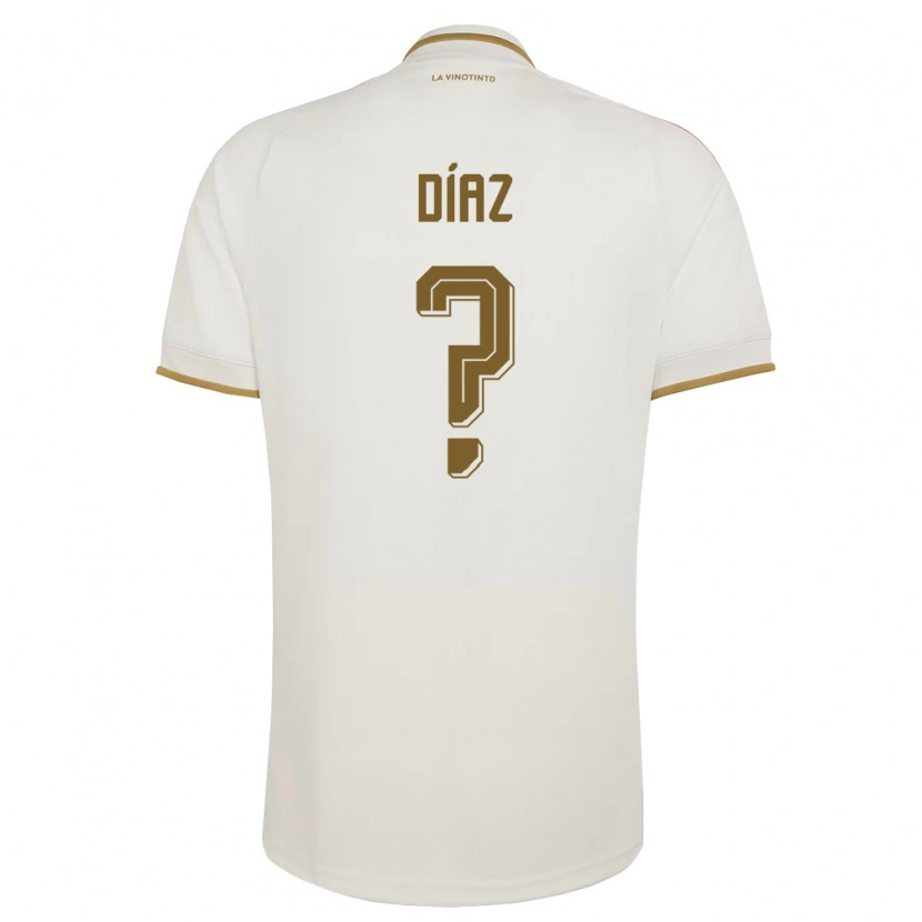 Danxen Hombre Camiseta Venezuela Henrry Díaz #0 Marfil Amarillo 2ª Equipación 26-28 La Camisa México