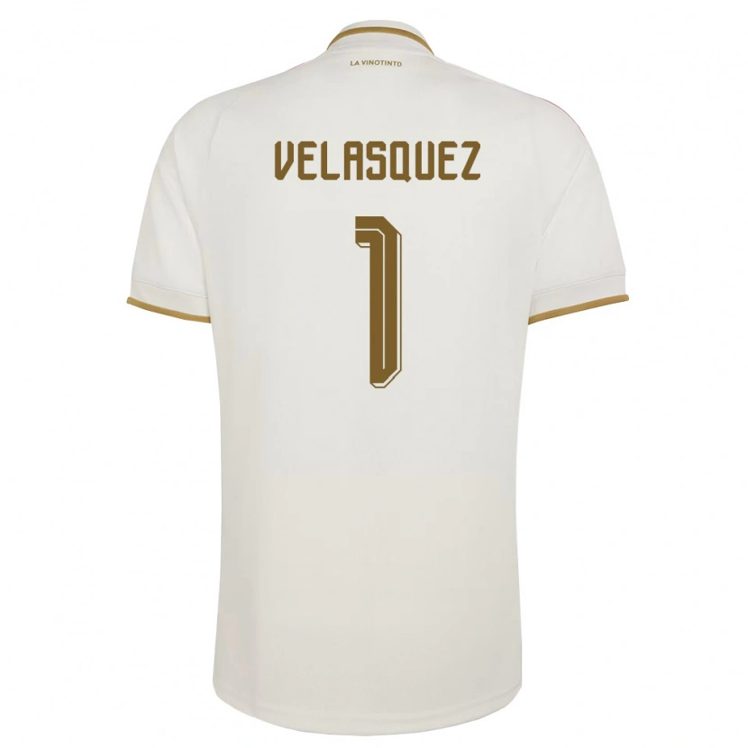 Danxen Hombre Camiseta Venezuela Yessica Velásquez #1 Marfil Amarillo 2ª Equipación 26-28 La Camisa México