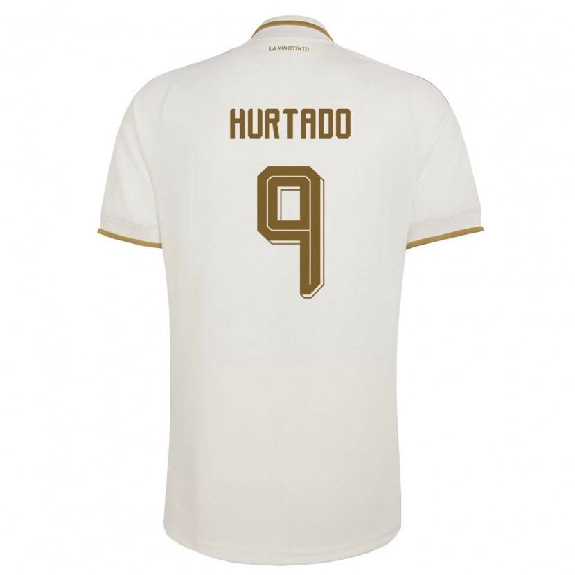 Danxen Hombre Camiseta Venezuela Jan Hurtado #9 Marfil Amarillo 2ª Equipación 26-28 La Camisa México