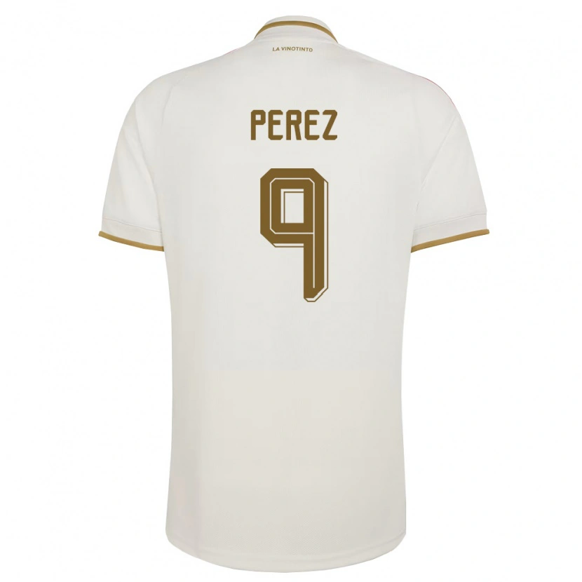 Danxen Hombre Camiseta Venezuela Daniel Pérez #9 Marfil Amarillo 2ª Equipación 26-28 La Camisa México