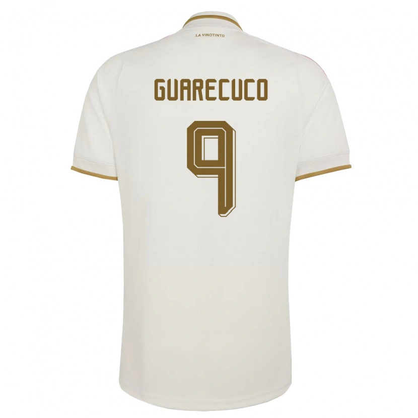 Danxen Hombre Camiseta Venezuela Joemar Guarecuco #9 Marfil Amarillo 2ª Equipación 26-28 La Camisa México