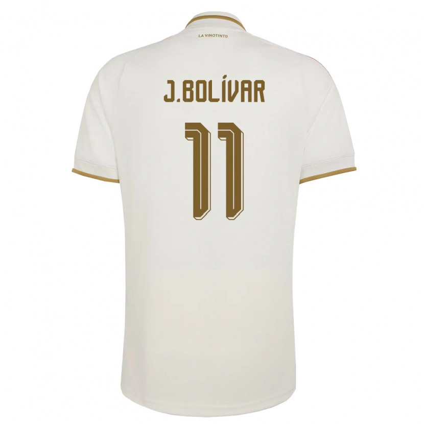 Danxen Hombre Camiseta Venezuela Jovanny Bolívar #11 Marfil Amarillo 2ª Equipación 26-28 La Camisa México