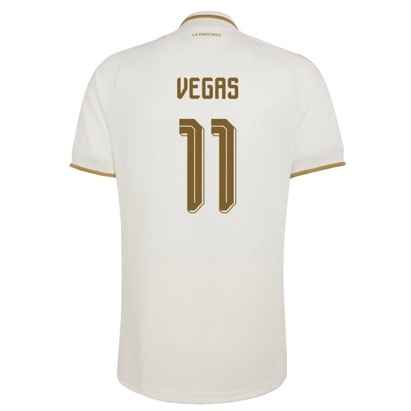 Danxen Hombre Camiseta Venezuela Charly Vegas #11 Marfil Amarillo 2ª Equipación 26-28 La Camisa México