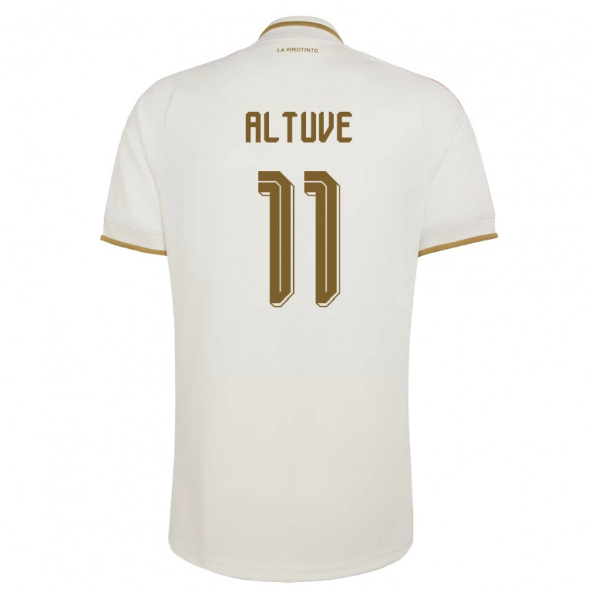 Danxen Hombre Camiseta Venezuela Oriana Altuve #11 Marfil Amarillo 2ª Equipación 26-28 La Camisa México