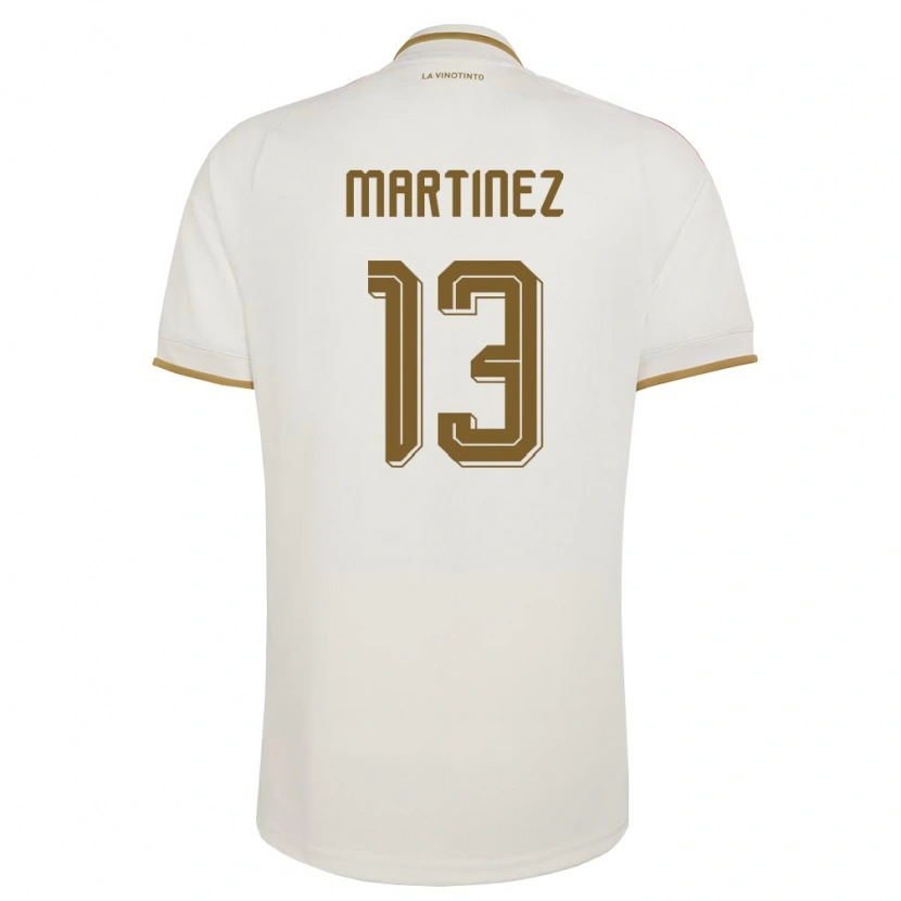 Danxen Hombre Camiseta Venezuela José Martínez #13 Marfil Amarillo 2ª Equipación 26-28 La Camisa México