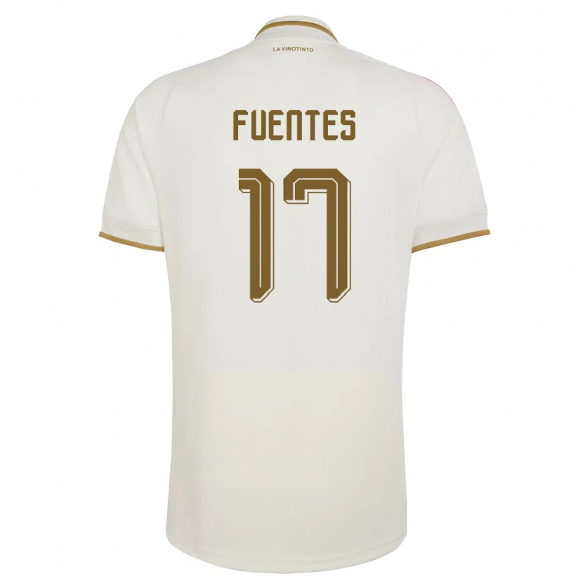 Danxen Hombre Camiseta Venezuela Aarón Fuentes #17 Marfil Amarillo 2ª Equipación 26-28 La Camisa México