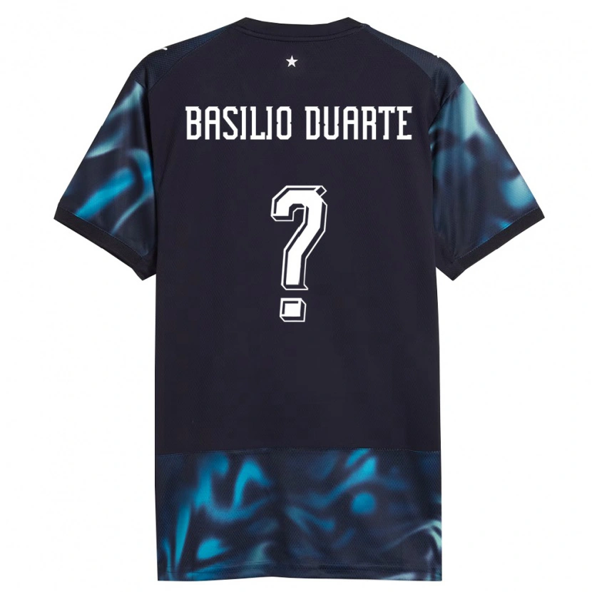 Danxen Hombre Camiseta Paraguay Basilio Duarte #0 Marino Azul Cielo 2ª Equipación 26-28 La Camisa México