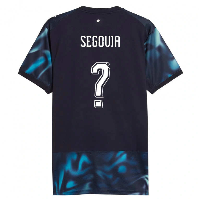 Danxen Hombre Camiseta Paraguay María Segovia #0 Marino Azul Cielo 2ª Equipación 26-28 La Camisa México