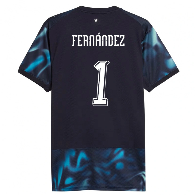Danxen Hombre Camiseta Paraguay Matías Fernández #1 Marino Azul Cielo 2ª Equipación 26-28 La Camisa México