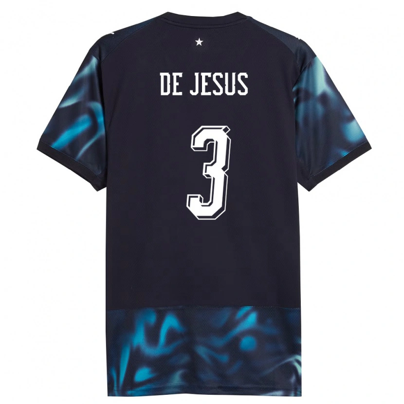 Danxen Hombre Camiseta Paraguay Ronaldo De Jesús #3 Marino Azul Cielo 2ª Equipación 26-28 La Camisa México