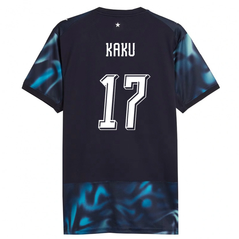 Danxen Hombre Camiseta Paraguay Kaku #17 Marino Azul Cielo 2ª Equipación 26-28 La Camisa México