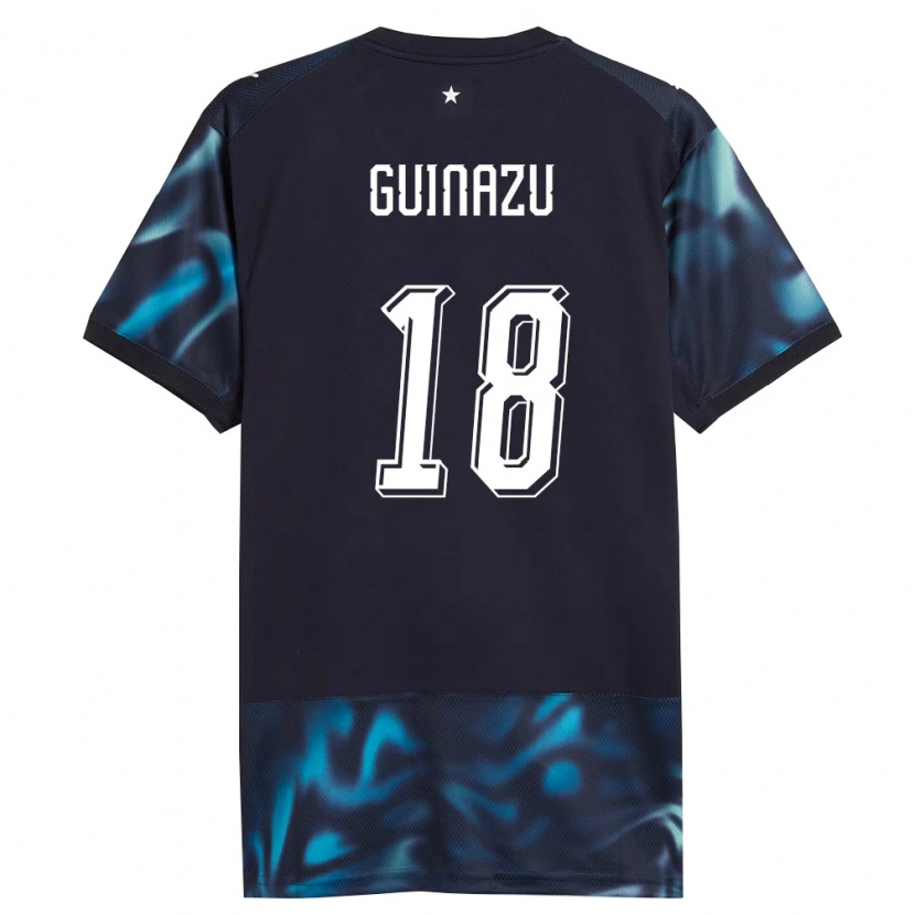 Danxen Hombre Camiseta Paraguay Lucas Guiñazú #18 Marino Azul Cielo 2ª Equipación 26-28 La Camisa México