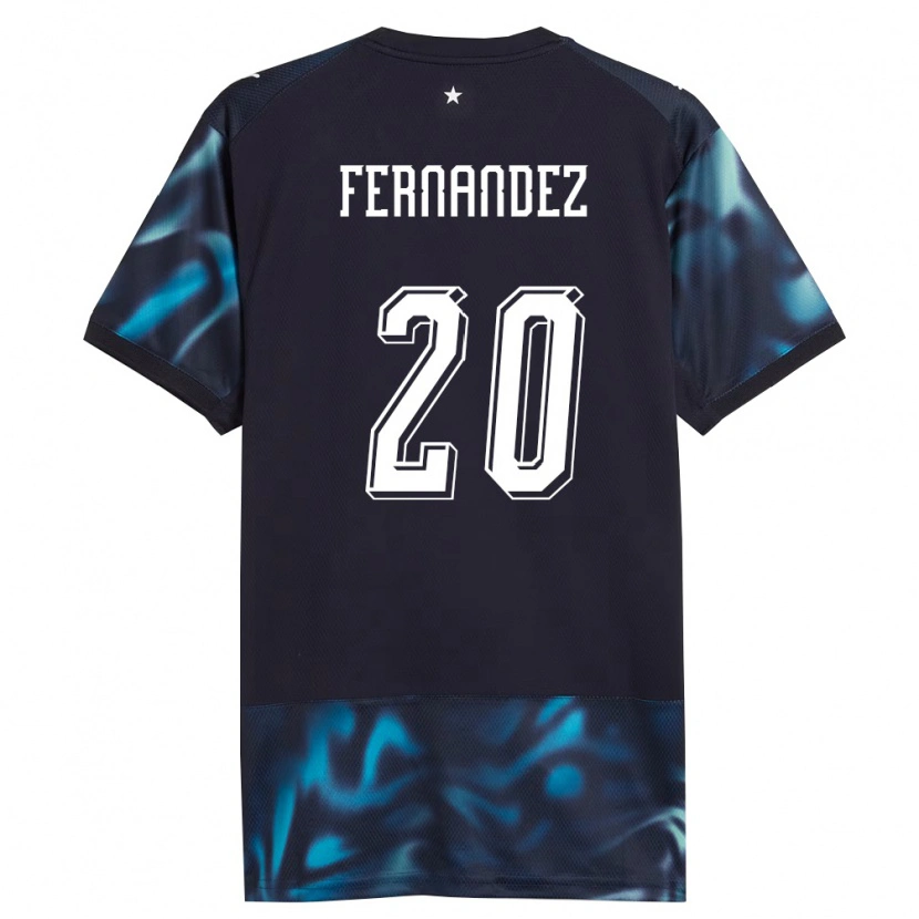 Danxen Hombre Camiseta Paraguay Marcelo Fernández #20 Marino Azul Cielo 2ª Equipación 26-28 La Camisa México