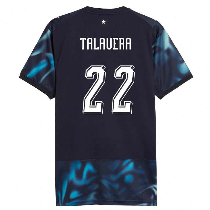 Danxen Hombre Camiseta Paraguay Javier Talavera #22 Marino Azul Cielo 2ª Equipación 26-28 La Camisa México