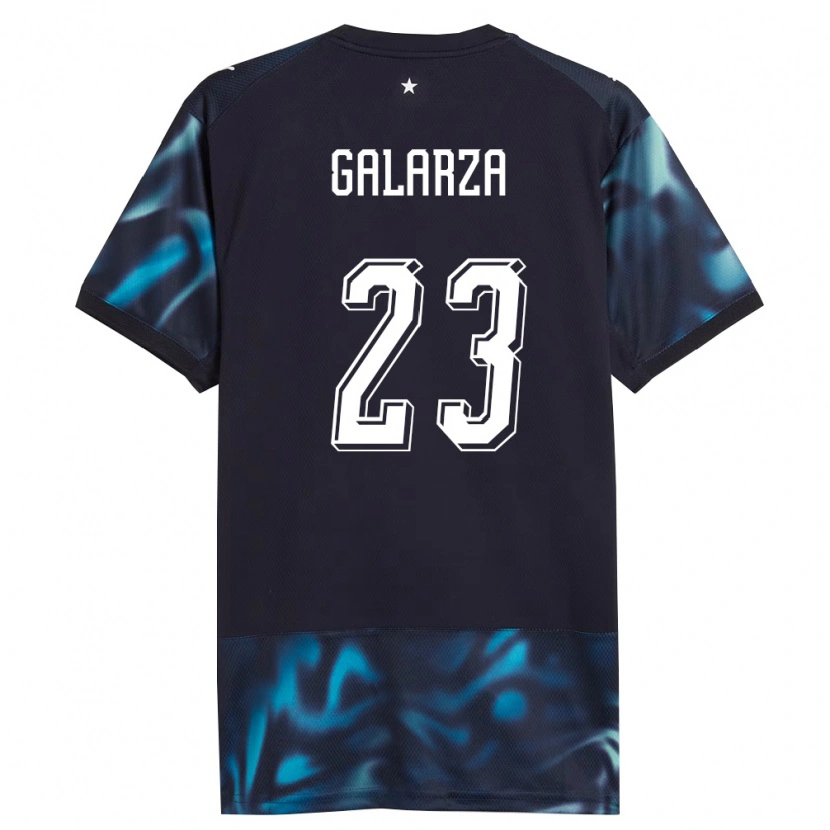 Danxen Hombre Camiseta Paraguay Matías Galarza #23 Marino Azul Cielo 2ª Equipación 26-28 La Camisa México