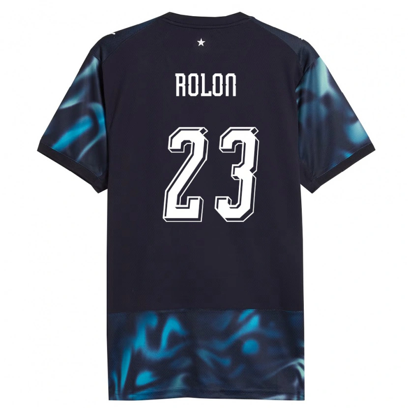 Danxen Hombre Camiseta Paraguay Luis Rolón #23 Marino Azul Cielo 2ª Equipación 26-28 La Camisa México