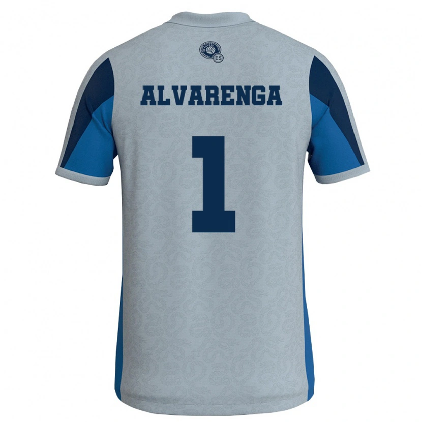 Danxen Hombre Camiseta El Salvador José Alvarenga #1 Blanco Azul Cielo 2ª Equipación 26-28 La Camisa México