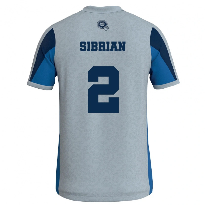 Danxen Hombre Camiseta El Salvador Julio Sibrián #2 Blanco Azul Cielo 2ª Equipación 26-28 La Camisa México