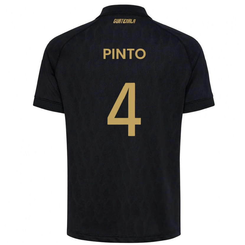 Danxen Hombre Camiseta Guatemala José Carlos Pinto #4 Negro Azul Cielo Blanco 2ª Equipación 26-28 La Camisa México