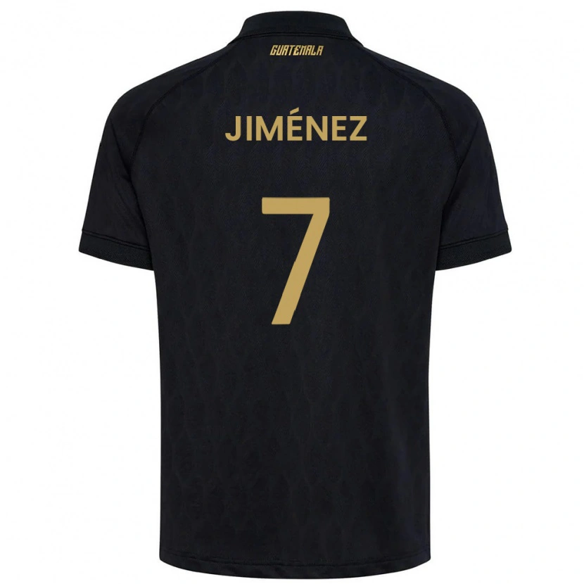 Danxen Hombre Camiseta Guatemala Cristian Jiménez #7 Negro Azul Cielo Blanco 2ª Equipación 26-28 La Camisa México