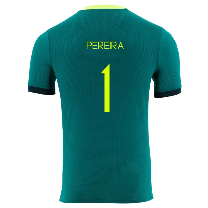 Danxen Mujer Camiseta Bolivia Fabián Pereira #1 Verde Amarillo Negro 1ª Equipación 26-28 La Camisa México