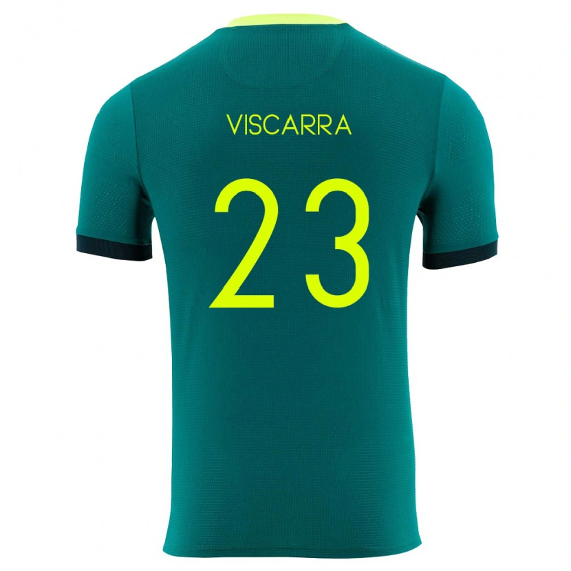 Danxen Mujer Camiseta Bolivia Guillermo Viscarra #23 Verde Amarillo Negro 1ª Equipación 26-28 La Camisa México