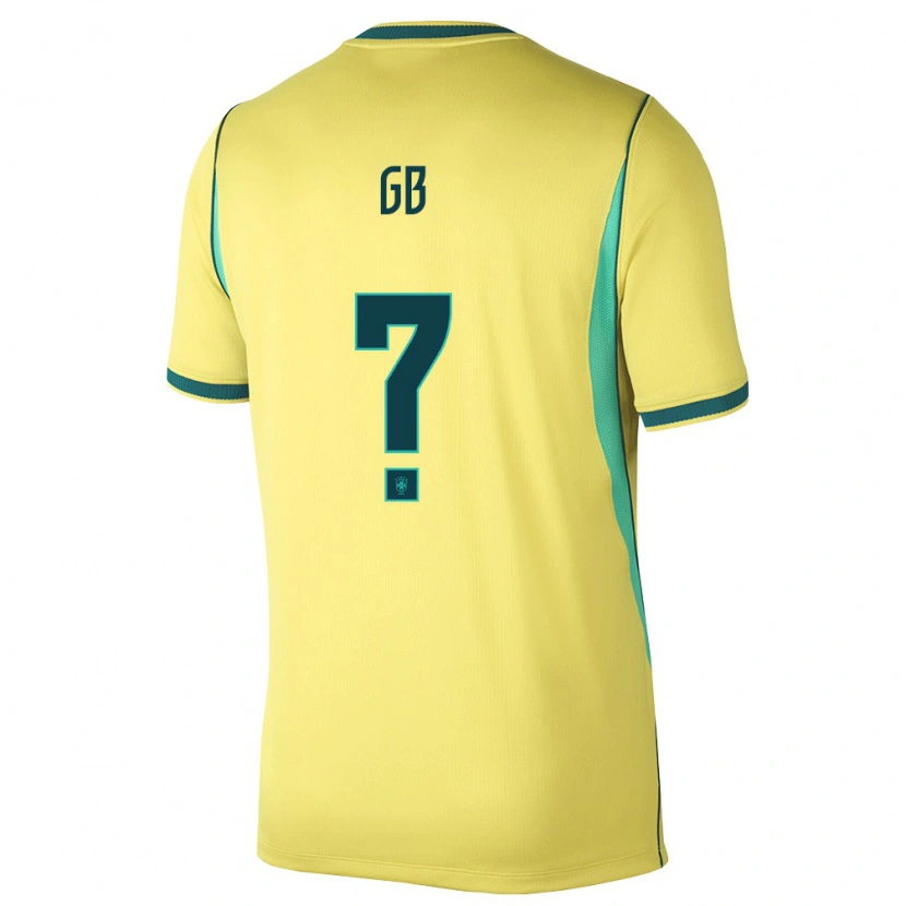 Danxen Mujer Camiseta Brasil Gb #0 Amarillo Verde 1ª Equipación 26-28 La Camisa México