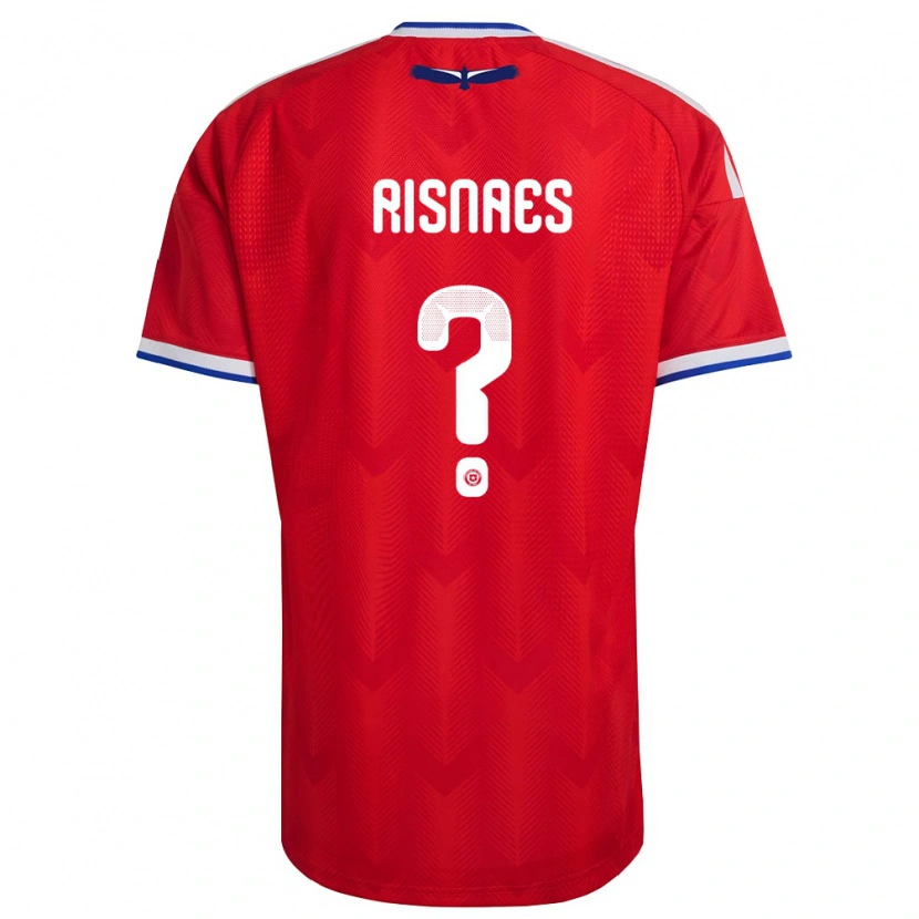 Danxen Mujer Camiseta Chile Roberto Risnæs #0 Rojo Blanco Azul 1ª Equipación 26-28 La Camisa México
